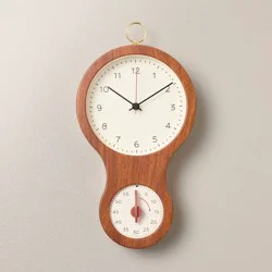 Hearth & Hand with Magnolia Faux Wood and Brass Kitchen Clock and Timer - Hearth & Hand™ with Magnolia