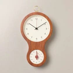 Hearth & Hand with Magnolia Faux Wood and Brass Kitchen Clock and Timer - Hearth & Hand™ with Magnolia