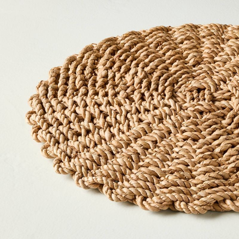 slide 3 of 3, Hearth & Hand with Magnolia Round Woven Charger - Hearth & Hand™ with Magnolia, 1 ct