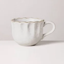 Hearth & Hand with Magnolia 10oz Carved Edge Mug Cream - Hearth & Hand™ with Magnolia
