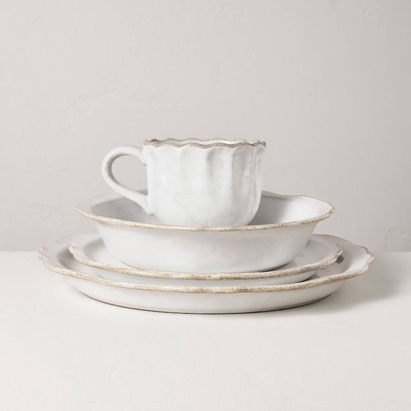 slide 5 of 5, Hearth & Hand with Magnolia Carved Edge Pasta/Grain Bowl Cream - Hearth & Hand™ with Magnolia, 1 ct