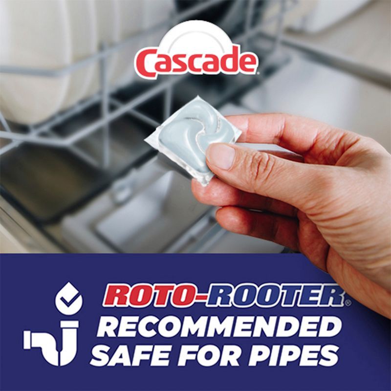 slide 3 of 10, Cascade Free & Clear Pods Dishwasher Detergents - Lemon Essence - 47ct, 47 ct