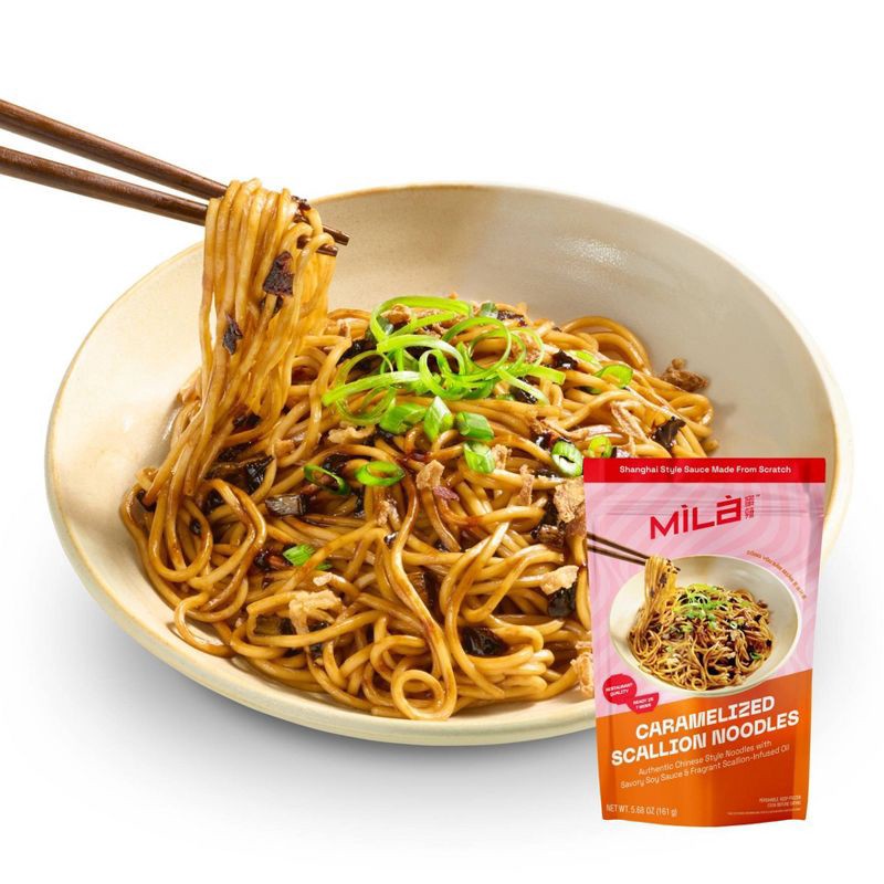 slide 4 of 5, MiLa Frozen Caramelized Scallion Oil Noodle - 5.68oz, 5.68 oz