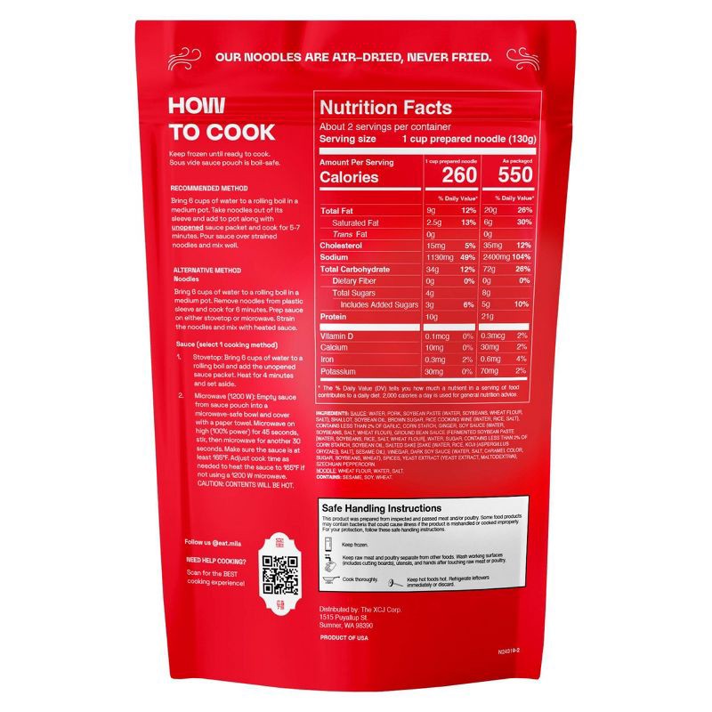 slide 2 of 5, MiLa Frozen Sweet & Savory Pork Noodles - 6oz, 6 oz