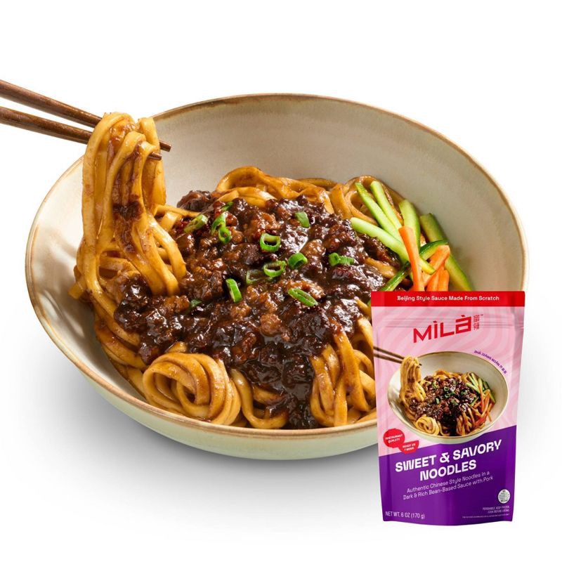 slide 4 of 5, MiLa Frozen Sweet & Savory Pork Noodles - 6oz, 6 oz