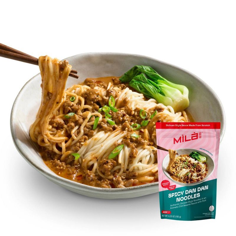 slide 6 of 6, MiLa Frozen Spicy Dan Dan Noodle Pork - 6.35oz, 6.35 oz
