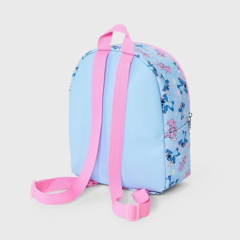 slide 2 of 5, Disney Kids' Stitch & Angel 11" Mini Backpack - Blue, 1 ct