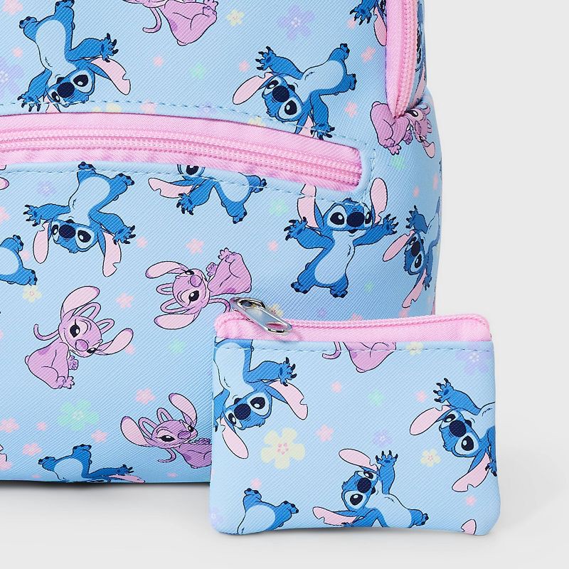 slide 5 of 5, Disney Kids' Stitch & Angel 11" Mini Backpack - Blue, 1 ct