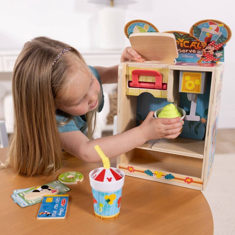 slide 5 of 9, Melissa & Doug Disney Tropical Soft Serve Ice Cream Wooden Play Food Set - 23pc, 23 ct