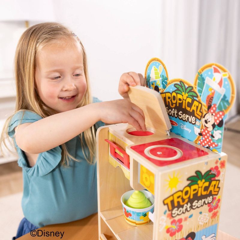 slide 6 of 9, Melissa & Doug Disney Tropical Soft Serve Ice Cream Wooden Play Food Set - 23pc, 23 ct