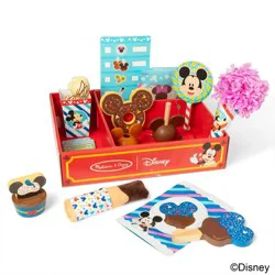 Melissa & Doug Disney Snacks & Popcorn Wooden Play Food Set - 24pc