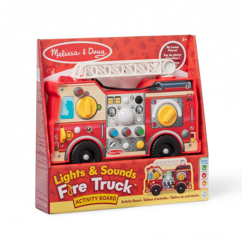 slide 3 of 9, Melissa & Doug Lights & Sounds Fire Truck Activity Board, 1 ct