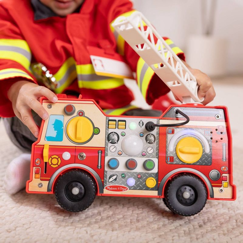 slide 5 of 9, Melissa & Doug Lights & Sounds Fire Truck Activity Board, 1 ct