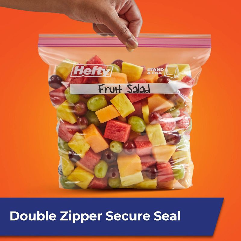 slide 4 of 7, Hefty Gallon Stand and Fill Food Storage Bags - 38ct, 38 ct
