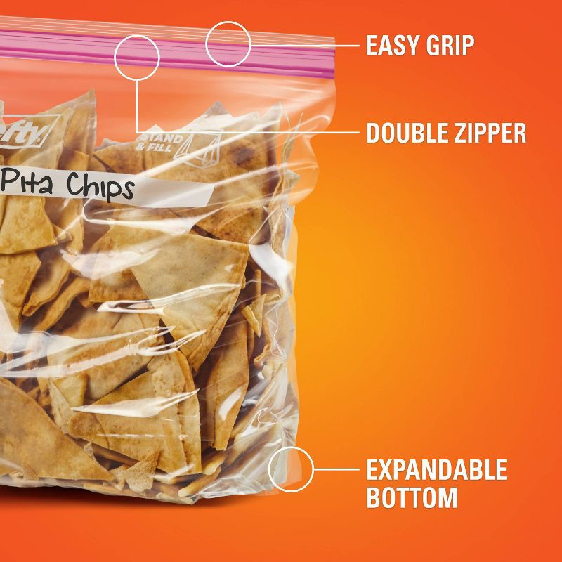 slide 5 of 7, Hefty Gallon Stand and Fill Food Storage Bags - 38ct, 38 ct
