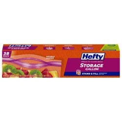 Hefty Gallon Stand and Fill Food Storage Bags - 38ct