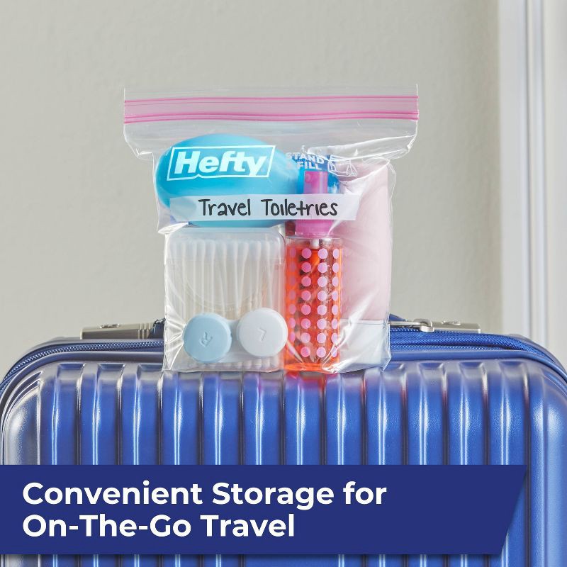 slide 7 of 8, Hefty Quart Stand and Fill Food Storage Bags - 48ct, 48 ct