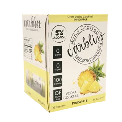 Carbliss Pineapple Vodka Cocktail 4 - 12 oz Cans