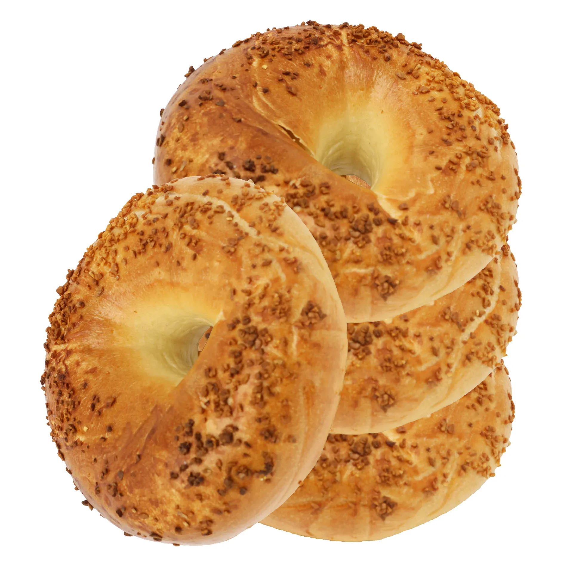 slide 1 of 1, H-E-B Kosher Garlic Bagels, 4 ct