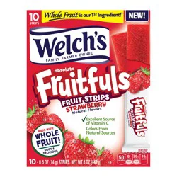 Welch's Fruitfuls Strawberry Fruit Strips - 10 ct
