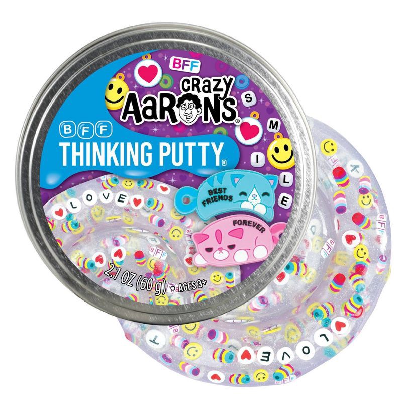 slide 3 of 7, Crazy Aaron's 3.5" Thinking Putty Tin: Enhances Gross Motor Skills, Fosters Creative and Sensory Development, 1 ct