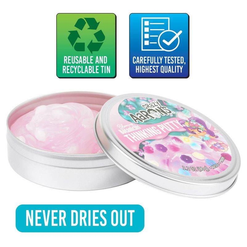 slide 6 of 6, Crazy Aaron's Blooming Botanicals 3.5" Thinking Putty Tin: Focus on Sensory Development & Creative Thinking, 1 ct