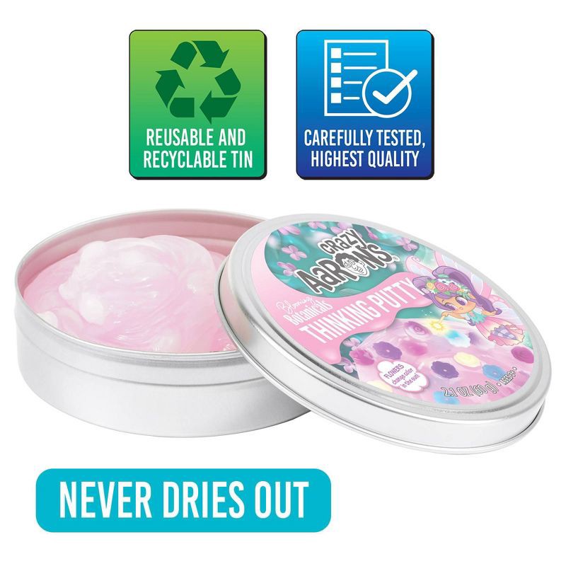 slide 5 of 6, Crazy Aaron's Blooming Botanicals 3.5" Thinking Putty Tin: Focus on Sensory Development & Creative Thinking, 1 ct