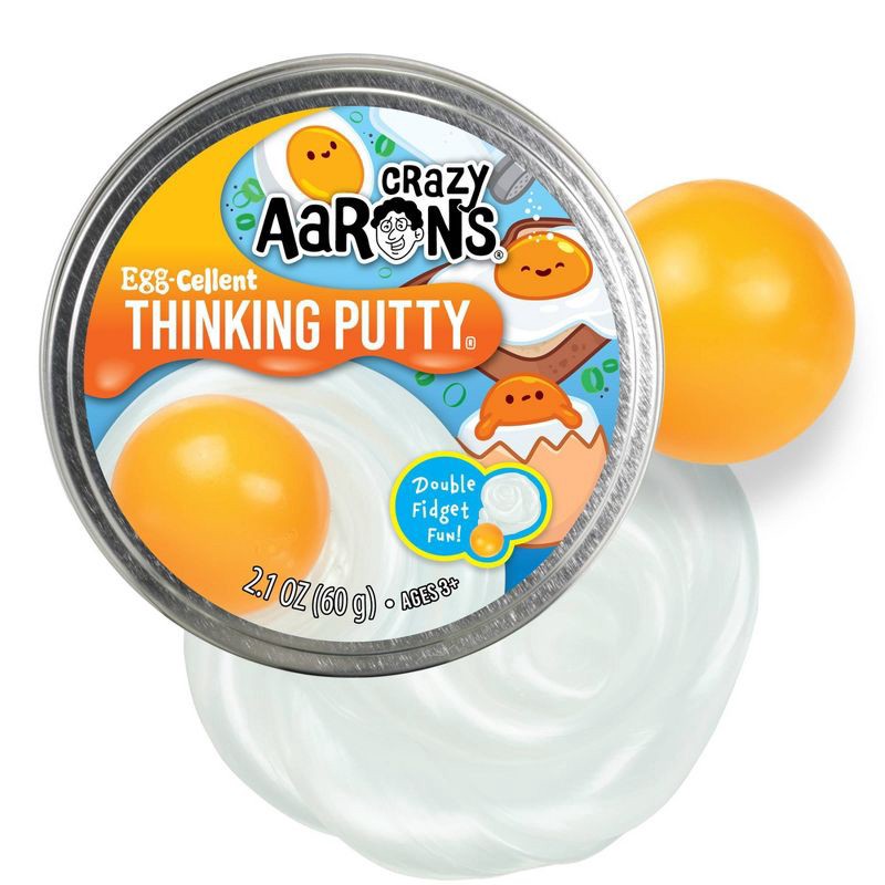 slide 3 of 7, Crazy Aaron's Eggcellent 3.5" Thinking Putty Tin, 1 ct