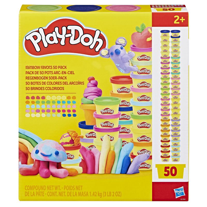 slide 2 of 6, Play-Doh Rainbow Favors Multipack - 50pk, Christmas Gifts for Kids', 50 ct