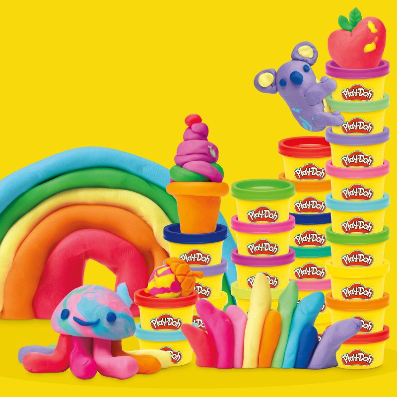 slide 4 of 6, Play-Doh Rainbow Favors Multipack - 50pk, Christmas Gifts for Kids', 50 ct