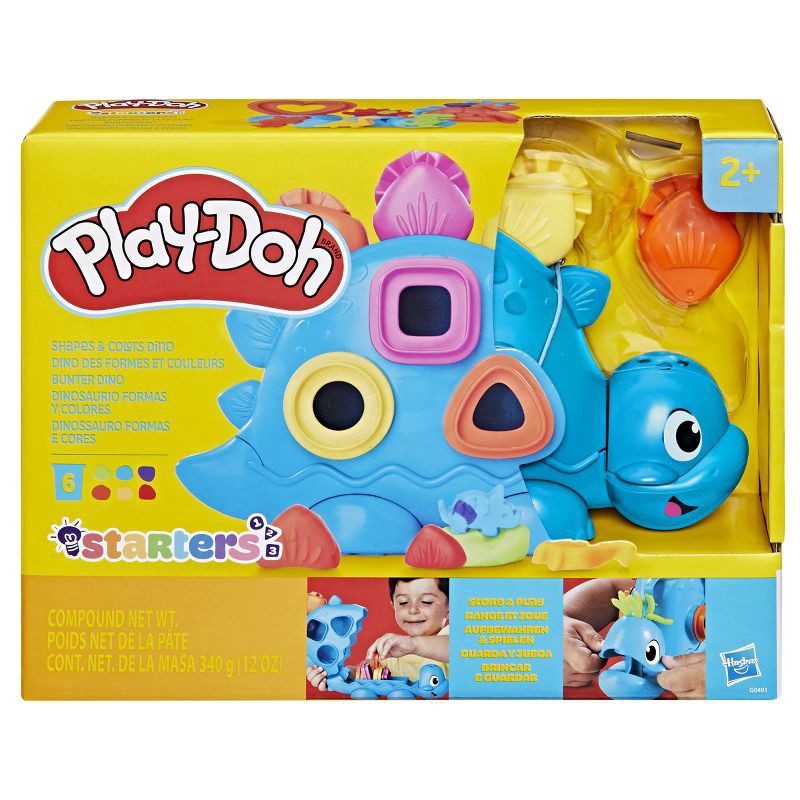 slide 3 of 10, Play-Doh Starters Shapes & Colors Dino Playset, Christmas Gifts for Kids', 1 ct