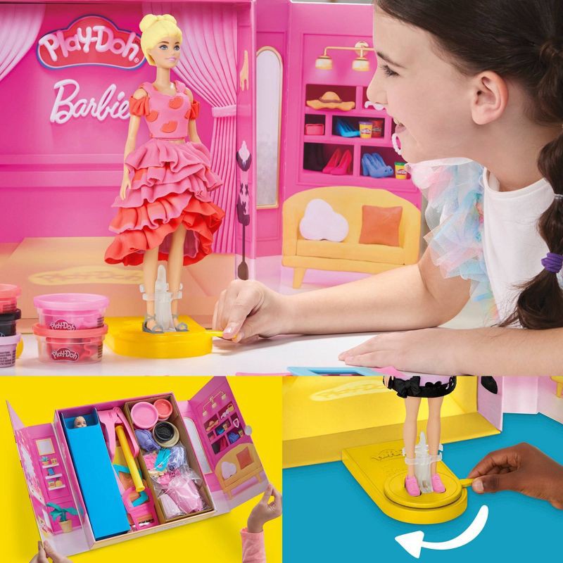 slide 5 of 10, Play-Doh Barbie Designer Fashion Show Playset, Christmas Gifts for Kids', 1 ct