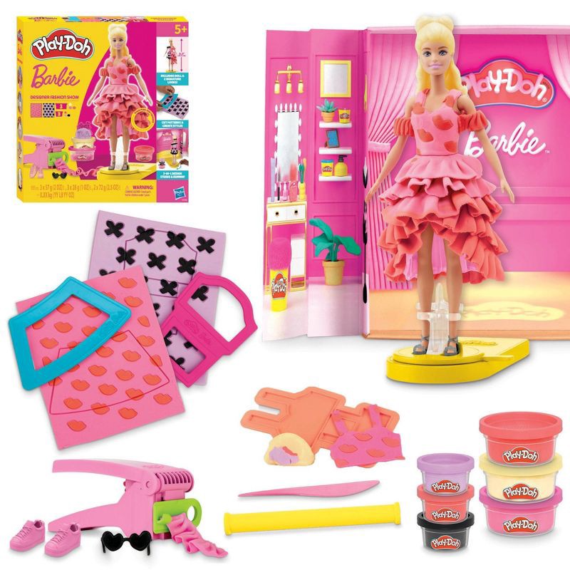 slide 1 of 10, Play-Doh Barbie Designer Fashion Show Playset, Christmas Gifts for Kids', 1 ct