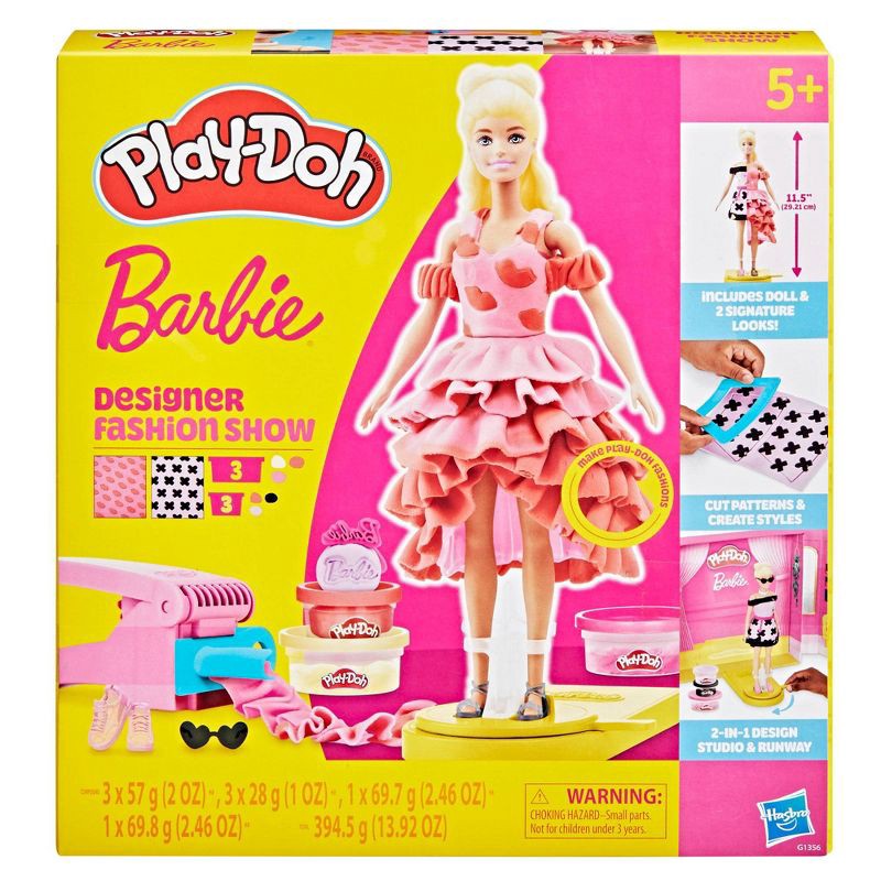 slide 9 of 10, Play-Doh Barbie Designer Fashion Show Playset, Christmas Gifts for Kids', 1 ct