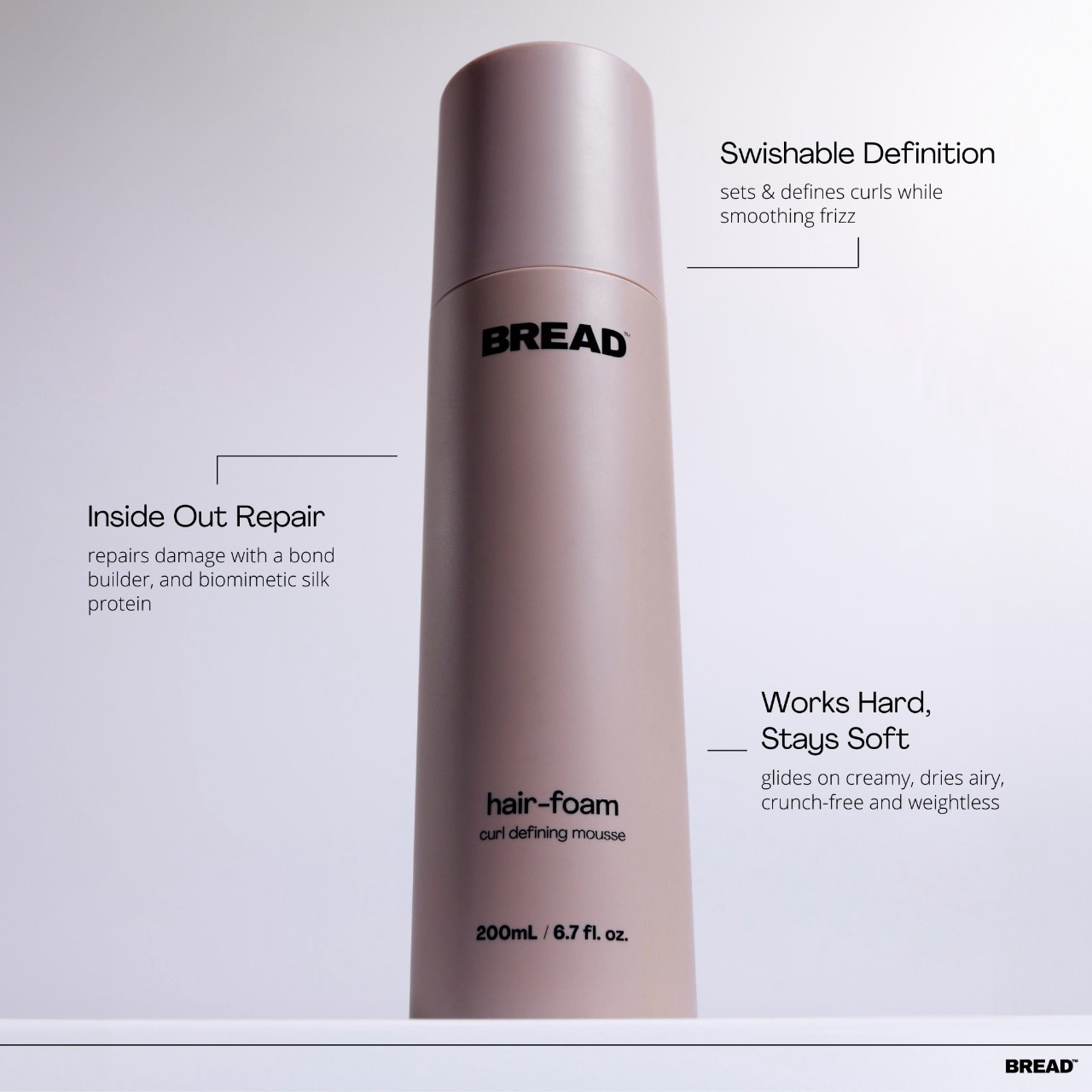 slide 5 of 6, BREAD BEAUTY SUPPLY Hair-Foam: Curl Defining Mousse 6.7 oz, 6.7 oz