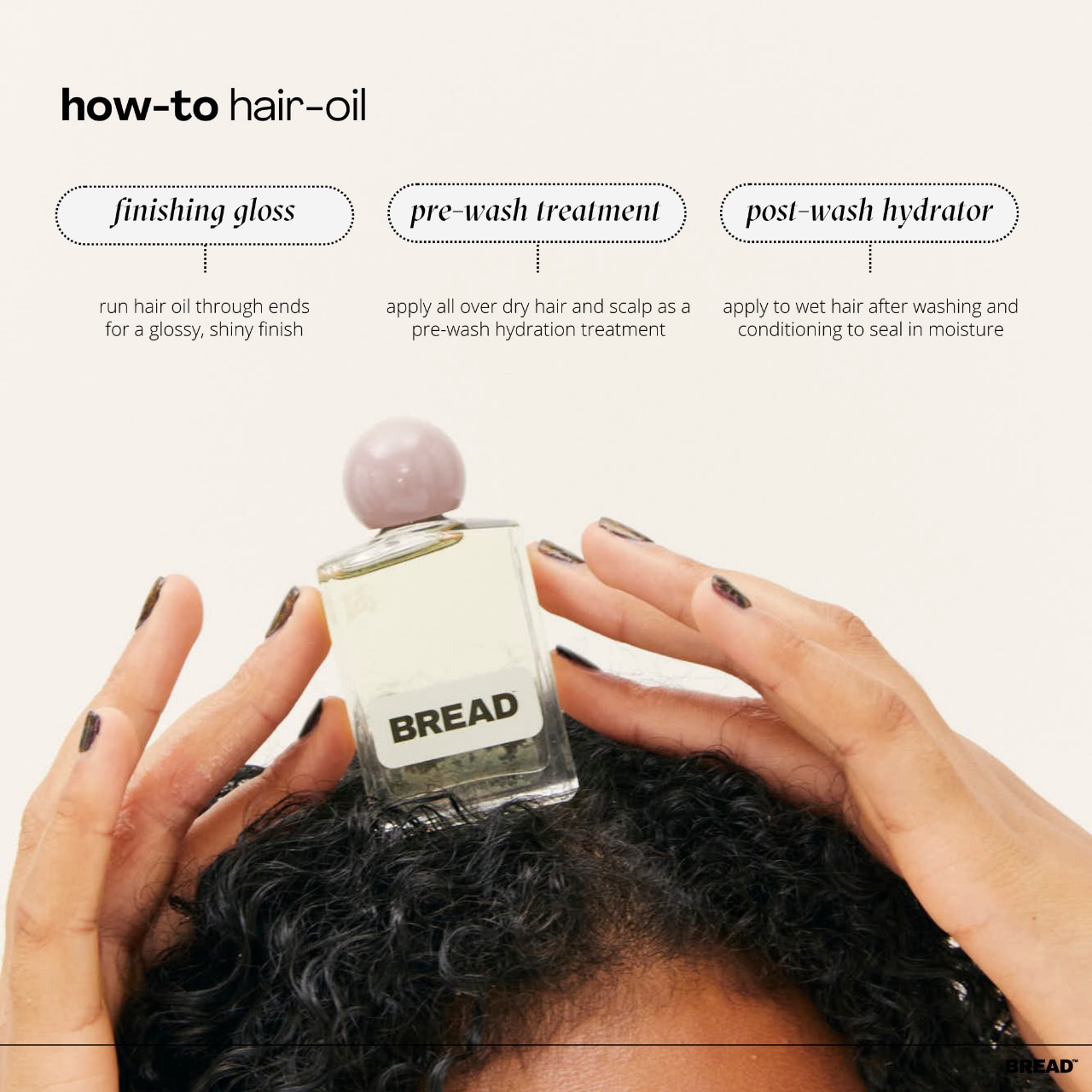 slide 6 of 7, BREAD BEAUTY SUPPLY Mini Everyday Hair Gloss Oil 30 ml, 30 ml