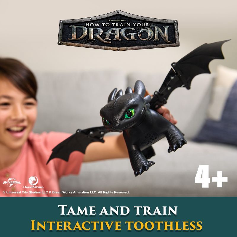 slide 2 of 9, How to Train Your Dragon Tame & Train Interactive Toothless, 1 ct