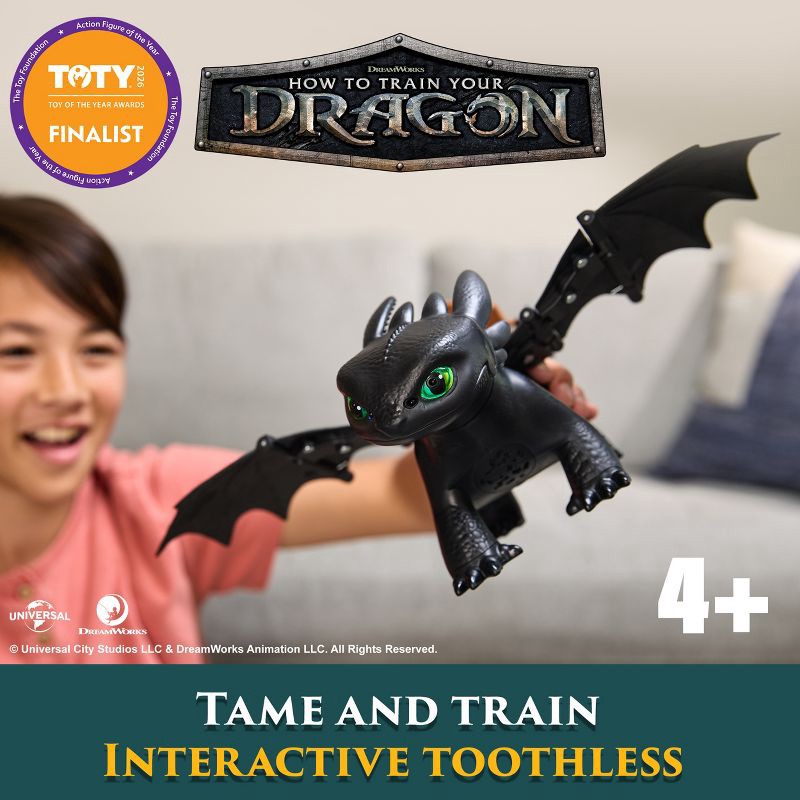 slide 3 of 9, How to Train Your Dragon Tame & Train Interactive Toothless, 1 ct