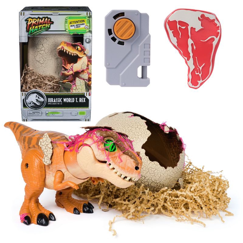 slide 10 of 11, Primal Hatch Interactive Hatching Dino Action Figure - Green, 1 ct