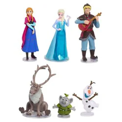 Disney Frozen Collectible Figure Set, 6pk 3” Character Toy Figures