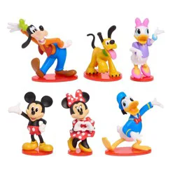 Disney Mickey Mouse & Friends Collectible Figure Set, 6pk 3” Character Toy Figures