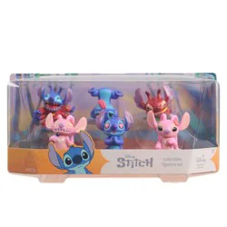 Disney Lilo & Stitch Character Figure Set, 6pk 3” Collectible Toy Figures