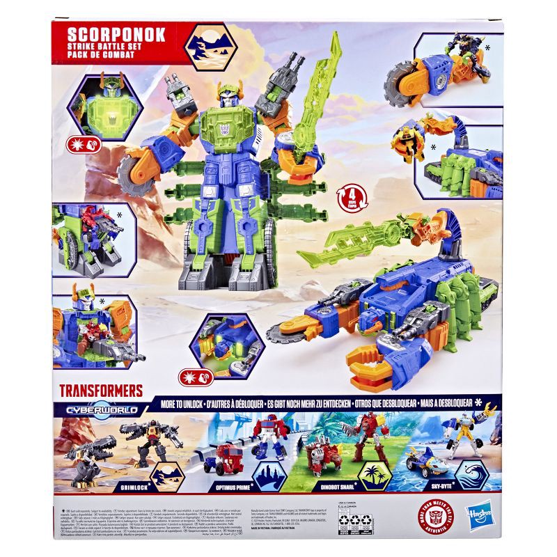 slide 5 of 12, Transformers CYBERWORLD Scorponok Strike Battle Set – Great Gift Action Figure, 1 ct