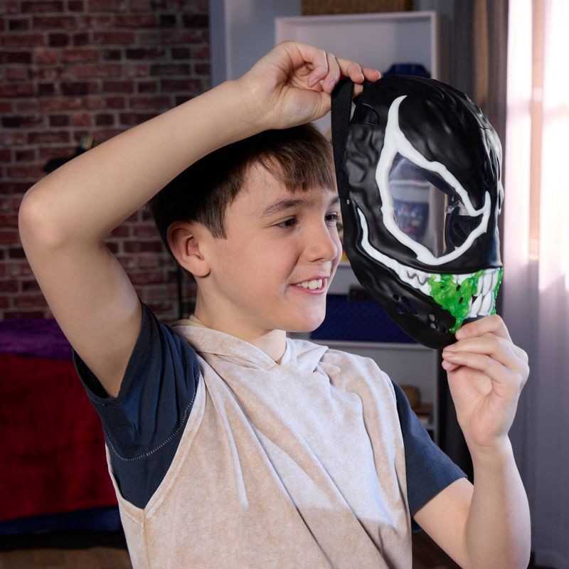 slide 4 of 7, Marvel Spider-Man Venom vs Venum Glow-In-The-Dark Mask, Halloween Costume, 1 ct