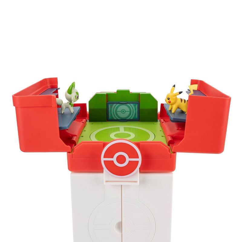 slide 3 of 20, Pokemon Pokémon Play 'N' Display Case with Pikachu & Sprigatito Action Figure, 1 ct