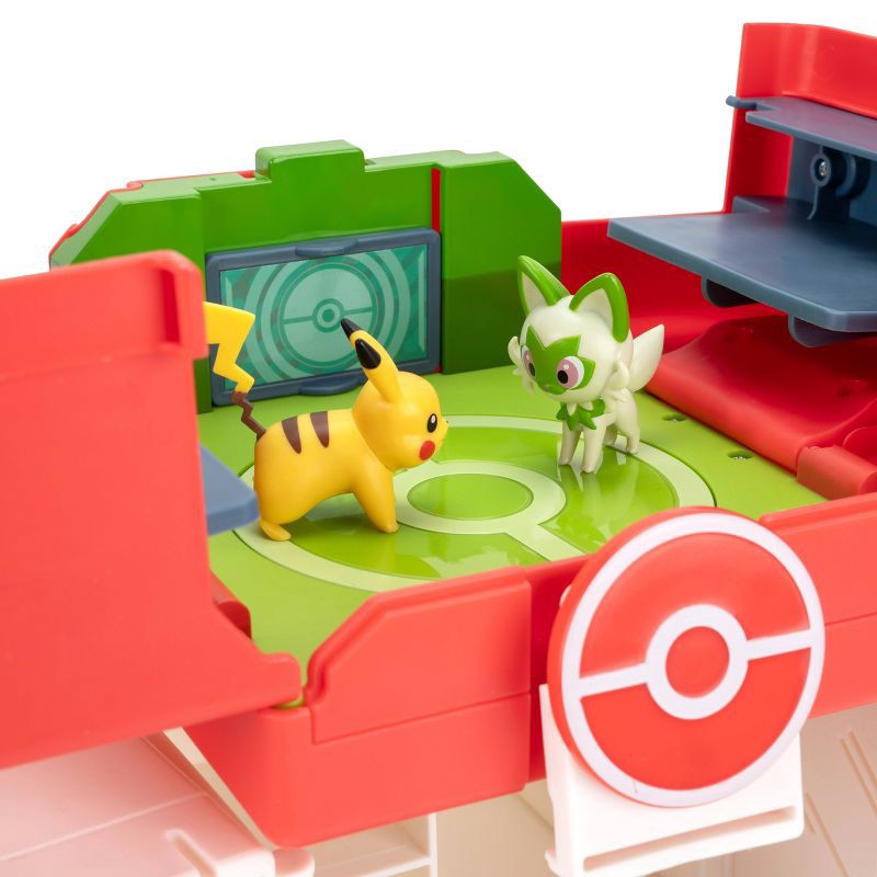slide 4 of 20, Pokemon Pokémon Play 'N' Display Case with Pikachu & Sprigatito Action Figure, 1 ct