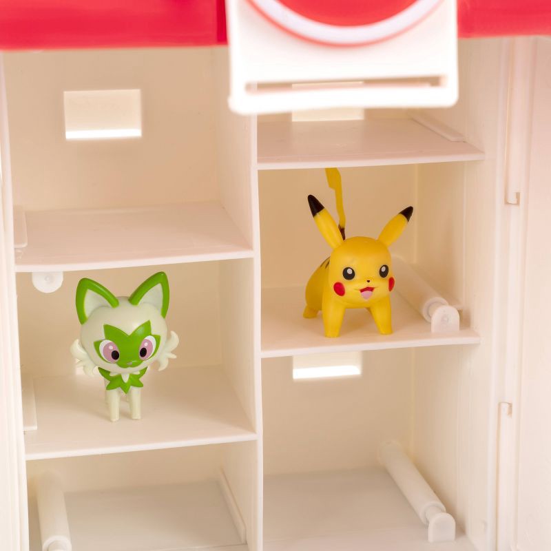 slide 5 of 20, Pokemon Pokémon Play 'N' Display Case with Pikachu & Sprigatito Action Figure, 1 ct