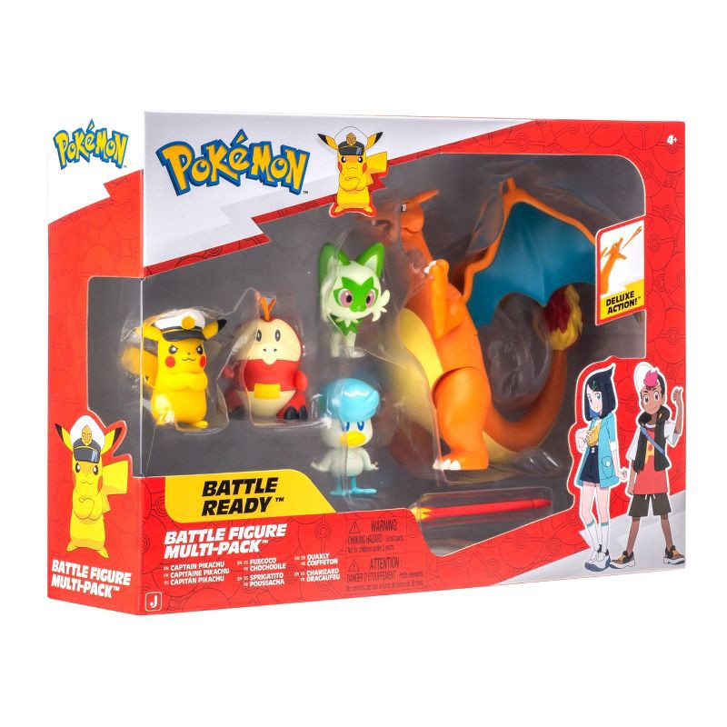 slide 2 of 10, Pokemon Battle Mini Figures Fig Horizons - 5pk: Includes 5 Plastic Figures, 5 ct