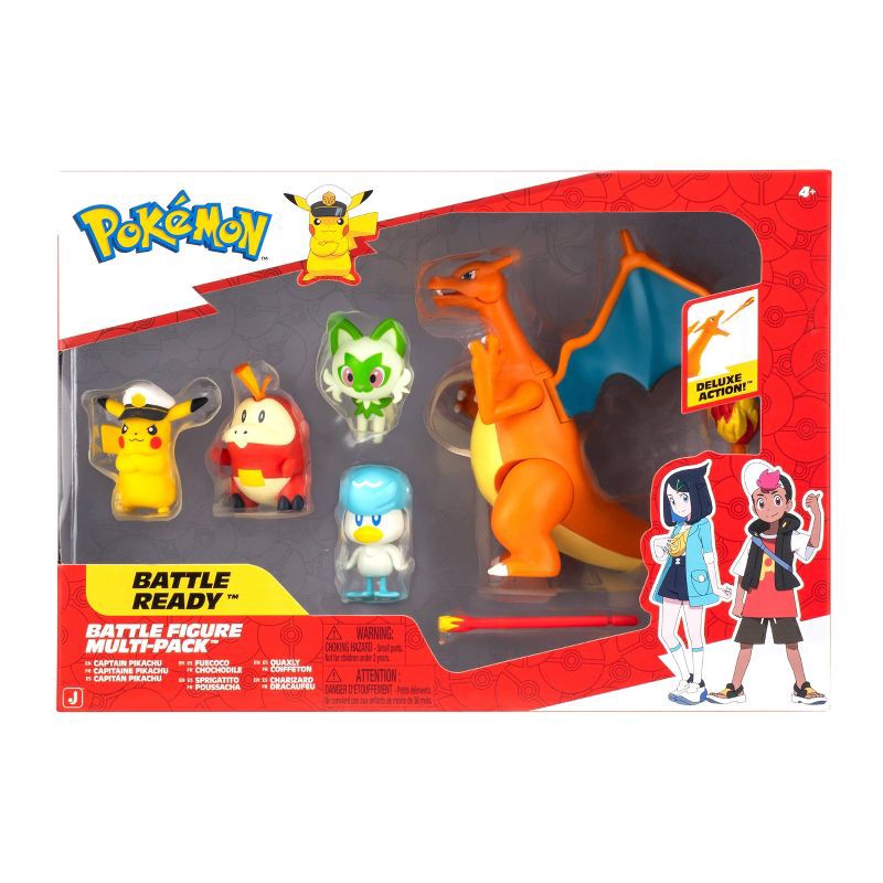 slide 9 of 10, Pokemon Battle Mini Figures Fig Horizons - 5pk: Includes 5 Plastic Figures, 5 ct