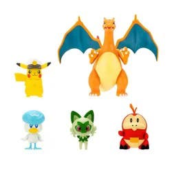 Pokemon Battle Mini Figures Fig Horizons - 5pk: Includes 5 Plastic Figures